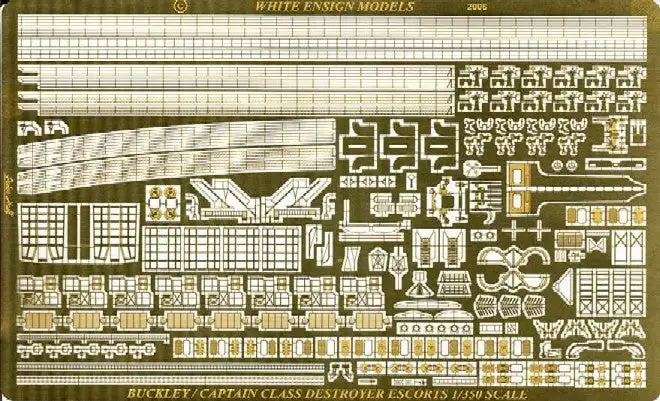 White Ensign Models 3594 1/350 Buckley Class Destroyer Escort/Captain Class Frigate Detail Set
