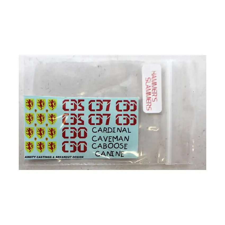 Blower Tank Decals 2 - Cardinal, Caveman, Caboose