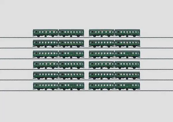 Marklin 00795 Umbauwagen Set of 12 with Display