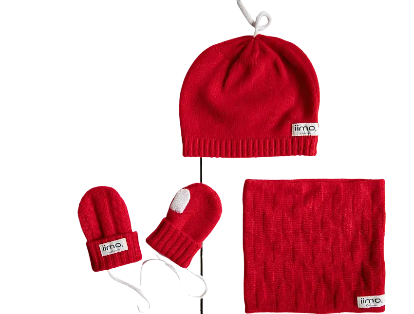 Cashmere Scarf, Hat, and Gloves