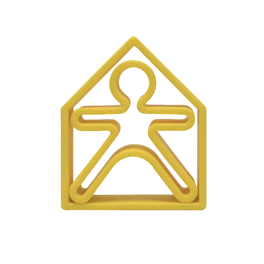 Neon Yellow Kid in House