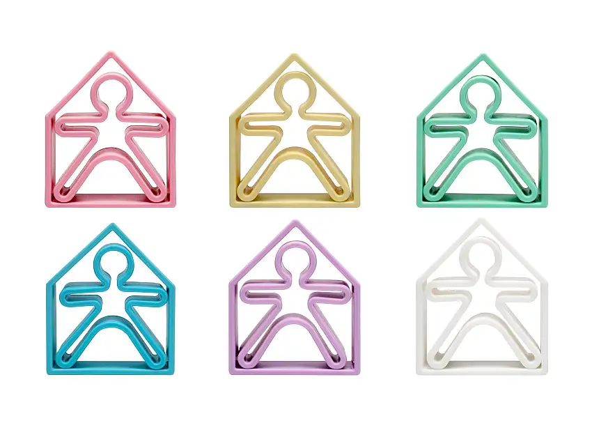 Pastel Kids & Houses 6 Pack
