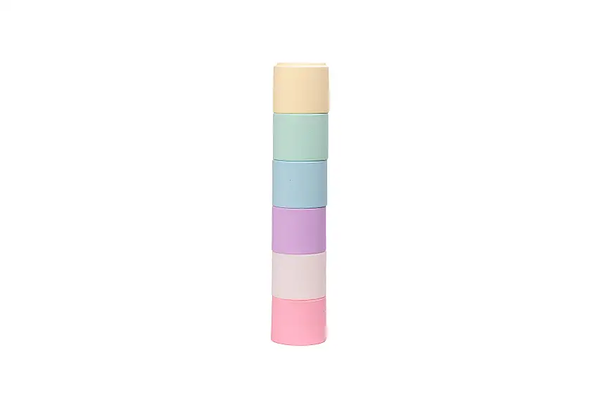 6 Pastel Stacking Cups