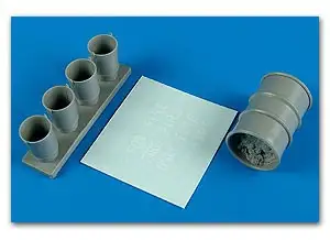 Aerobonus 320021 1/32 Fire Drums & Buckets