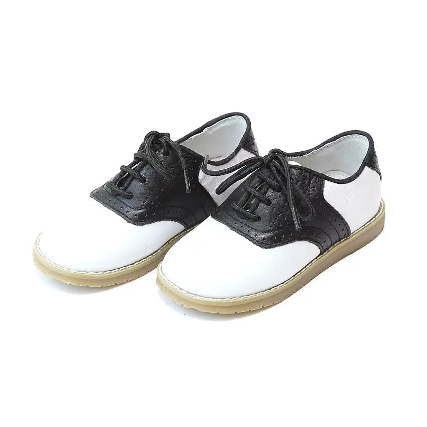 Lace Up Shoes Two Tone Leather Saddle Shoe | Luke