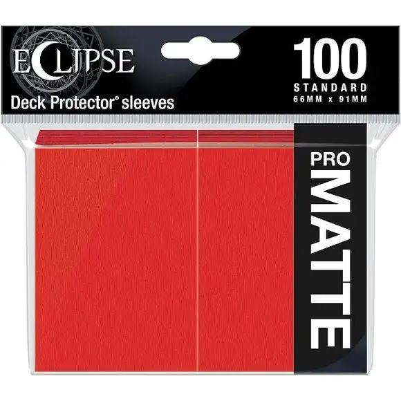 Ultra Pro Eclipse Pro Matte Standard Sleeves (100 Pack) - Apple Red