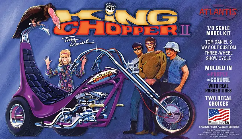 Atlantis Models 224 1/8 Tom Daniel's Way Out Custom King Chopper II Three-Wheel