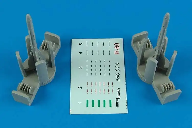 Aerobonus 480016 1/48 R60 (AA8 Aphid) Air-to-Air Missiles (D)