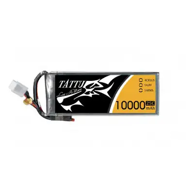 Tattu 4S 10000mAh 14.8V 25C Lipo Battery Pack without Plug