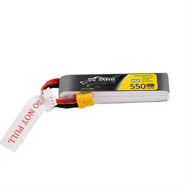 Tattu 550mAh 2S 7.6V HV Lipo Battery Long Pack with XT30 Plug