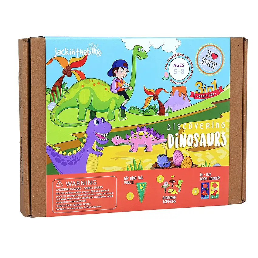 JackInTheBox 3-in 1 Discovering Dinosaurs