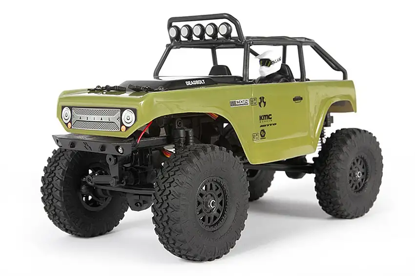 1/24 SCX24 Deadbolt 4WD Rock Crawler Brushed RTR, Green