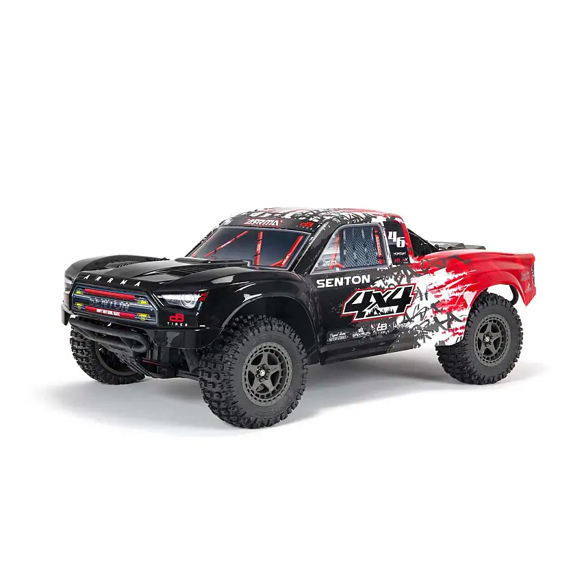 ARRMA 1/10 Senton 4X4 V3 3S BLX B/L Short Course Truck RTR - Red