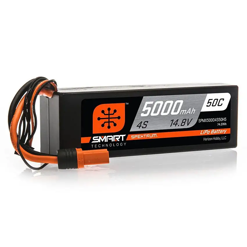 Battery - 14.8V 5000mAh 4S 50C Smart Hardcase LiPo Battery: IC5