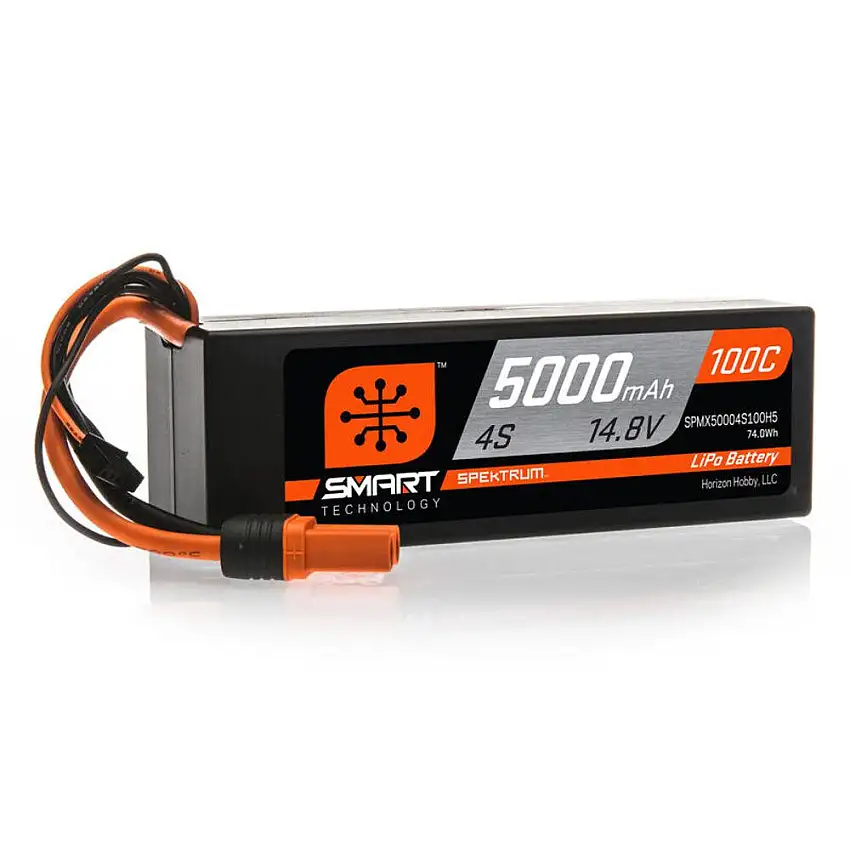 Battery - 14.8V 5000mAh 4S 100C Smart Hardcase LiPo Battery: IC5