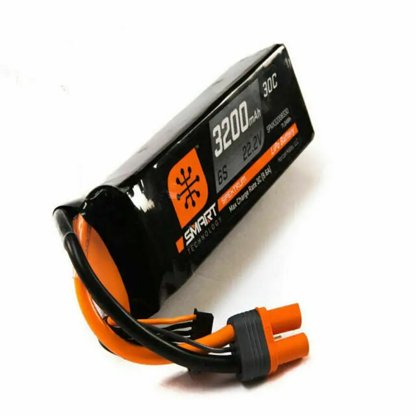 Spektrum 3200mAh 6S 22.2V Smart Lipo Battery 30C IC5