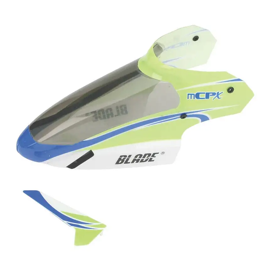 Blade Complete Green Canopy with Vertical Fin: mCP S/X