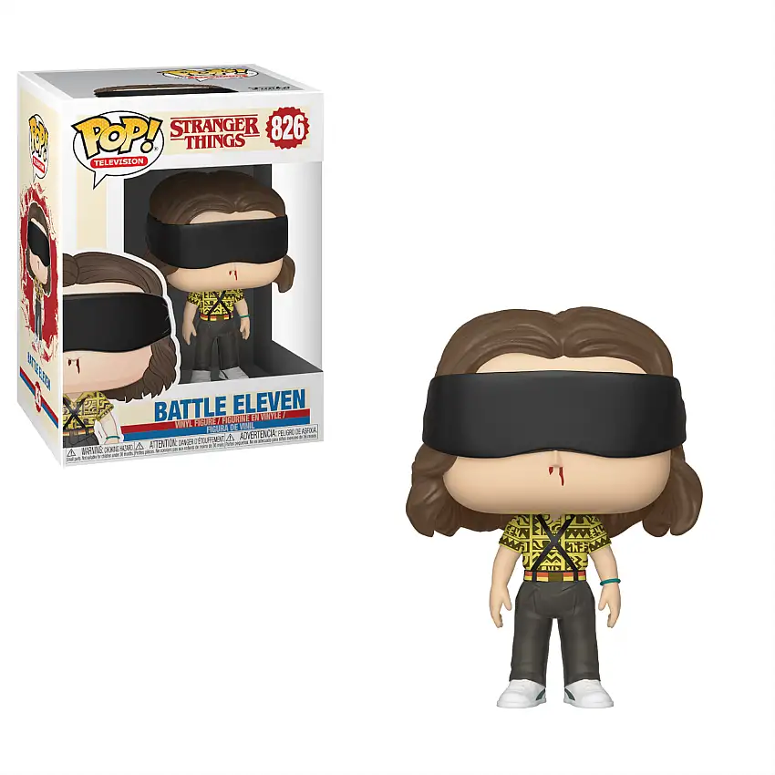 Damaged box of STRANGER THINGS BATTLE ELEVEN POP! VINYL FIGURE W/ Pop Protector