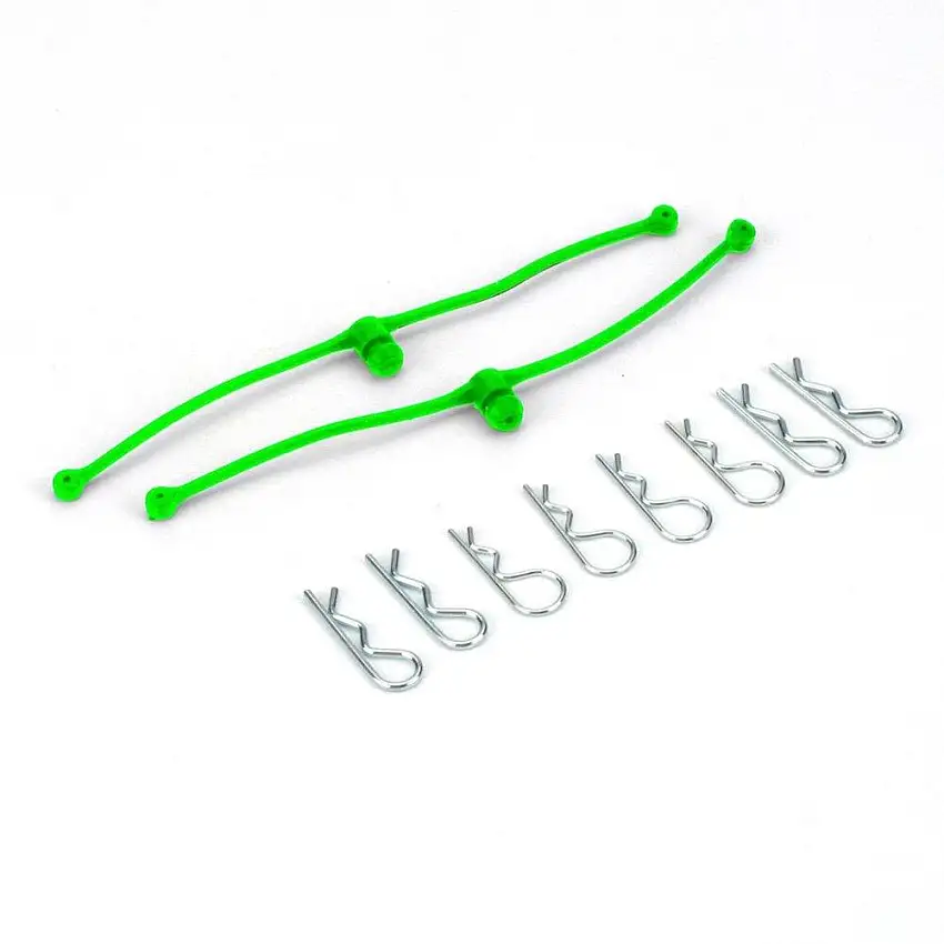 DU-BRO Body Klip Retainers (Lime Green)