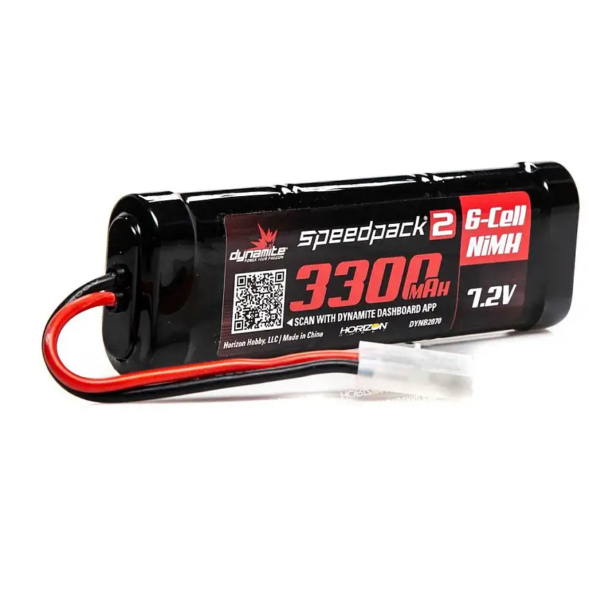 Battery - 7.2V 3300mAh 6C NiMH Speedpack2, Flat Tamiya