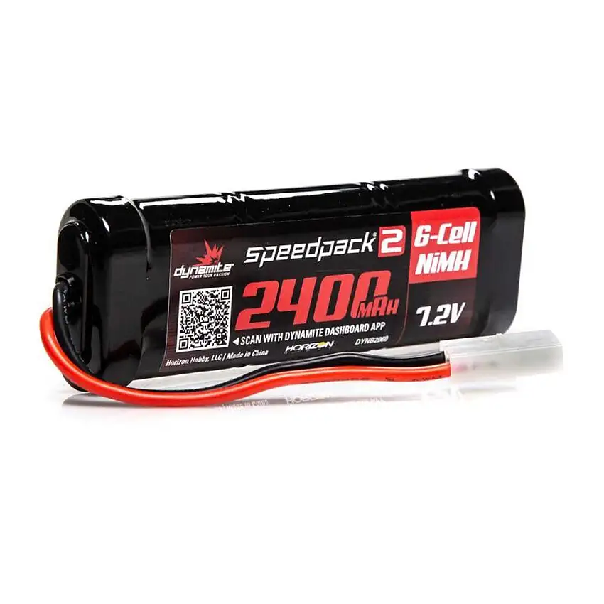 Battery - 7.2V 2400mAh 6C NiMH, Flat Tamiya Speedpack