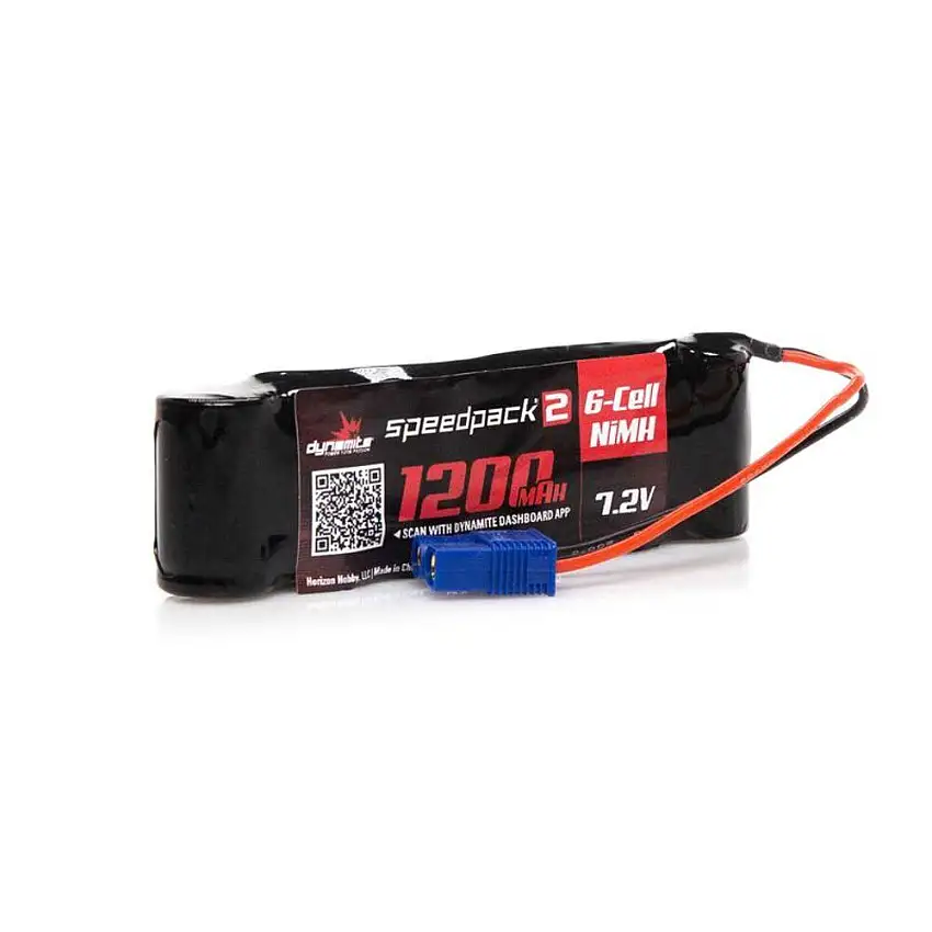 Dynamite Speedpack2 7.2V 1200mAh 6C NiMH, Long, MINI-S