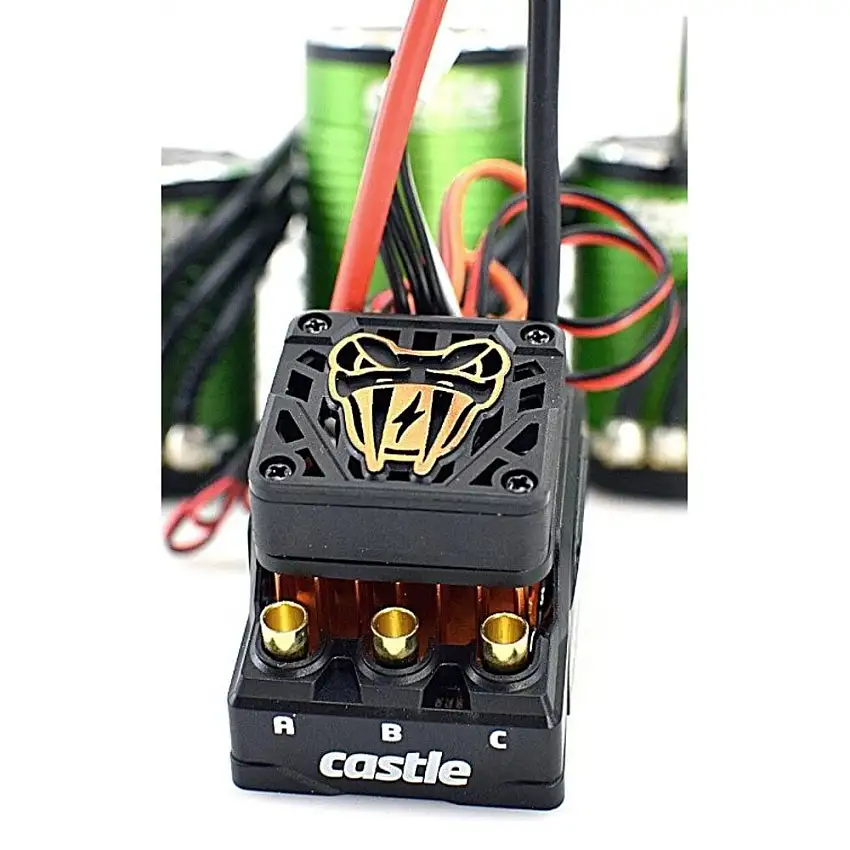 Castle Copperhead 10 Sensored ESC Basher Edition w/ 1406-4600KV Motor