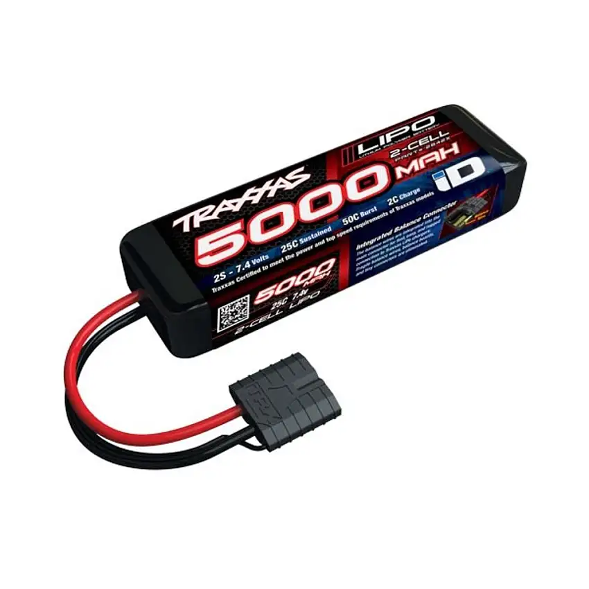Battery - 7.4v 2-Cell 25C 5000mAh Traxxas LiPo Battery