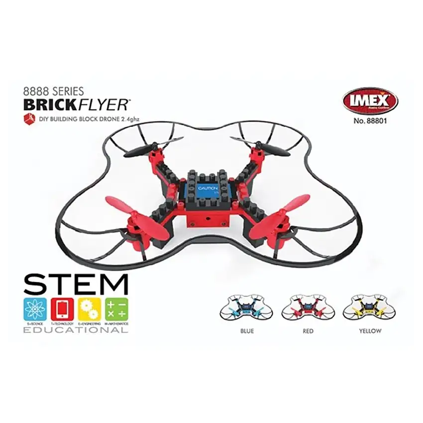 R/C Ready-to-Fly BrickFlyer Building Block Quadcopter