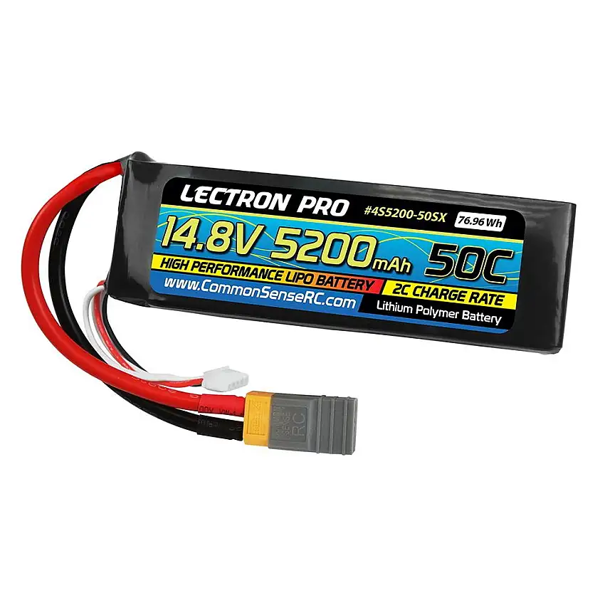 Battery-14.8V 5200mAh 50C Soft Pack w/XT60 Connector&CSRC adapter