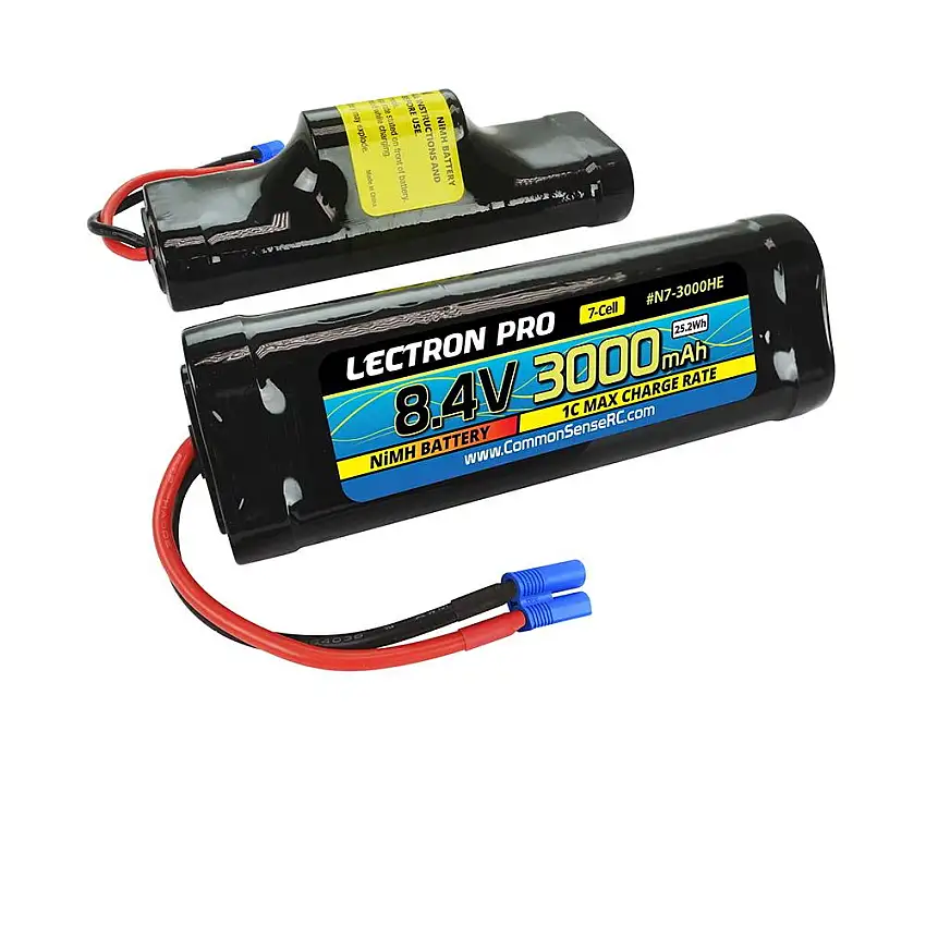 Battery - NiMH 8.4V 3000mAh Hump Pack w/EC3 Connector