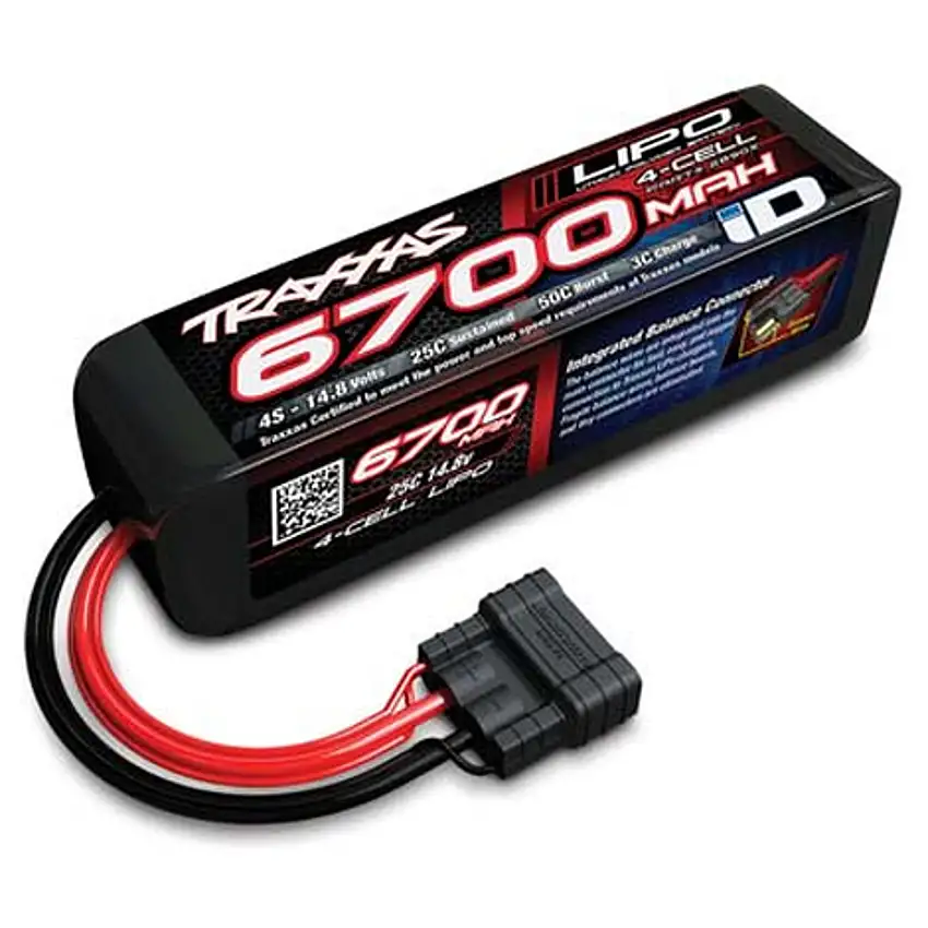 Battery - 14.8V 6700mAh Traxxas LiPo Battery 4S 25C