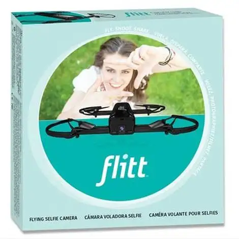 R/C Flitt Flying Pocket Camera w/Optical Flow (Black)