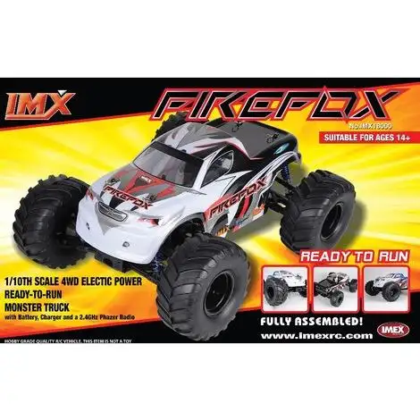 1/10 RTR Firefox 4WD Monster Truck - Brushed