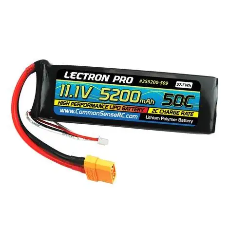Battery - 11.1V 5200mAh 50C Lipo Battery with XT90 Connector