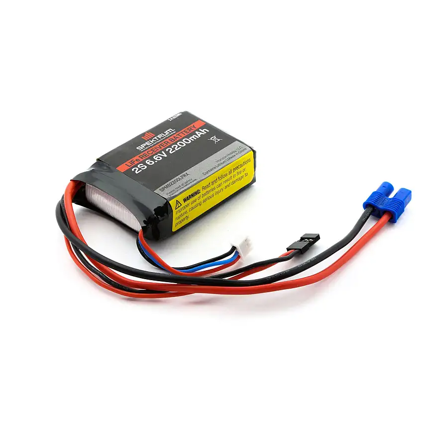 Spektrum 6.6v 2200mAh 2S LiFe Receiver Battery (Universal Receiver, EC3)
