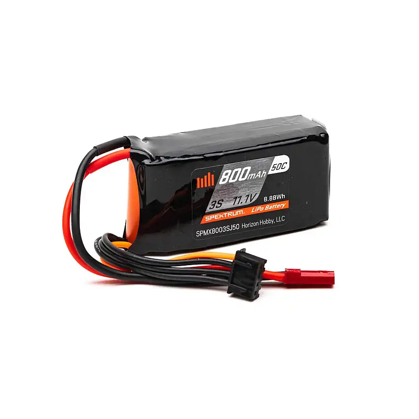 Spektrum 11.1v 800mAh 3S 50C LiPo Battery (JST)