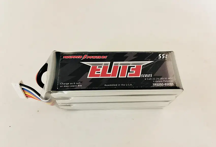 Thunder Power Elite 2250mAh 6S 22.2v 55C LiPo Battery