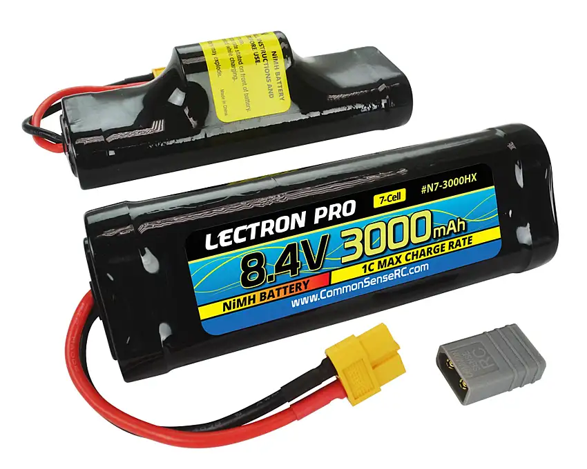 Common Sense Lectron Pro NiMH 8.4v 3000mAh Hump Pack w/ XT60 Connector, CSRC Adapter