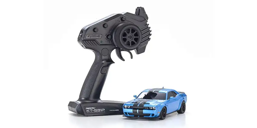 Kyosho MINI-Z AWD Dodge Challenger SRT Hellcat Redeye (Blue)