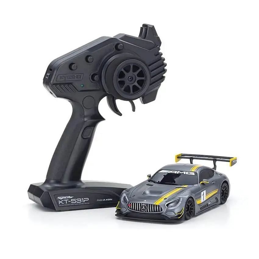 Kyosho MINI-Z RWD Readyset Mercedes-AMG GT3 Presentation Car RTR R/C (Gray)
