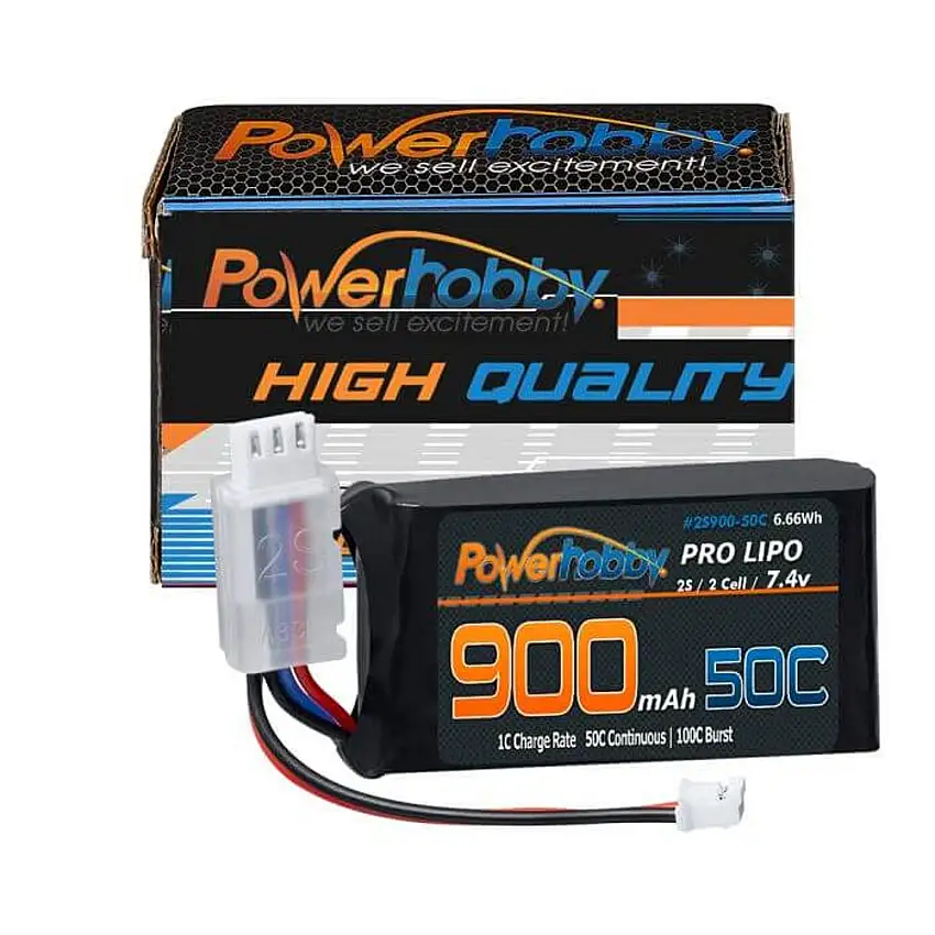 Powerhobby 2S 900mAh 50C LiPo Battery (Axial SCX24)
