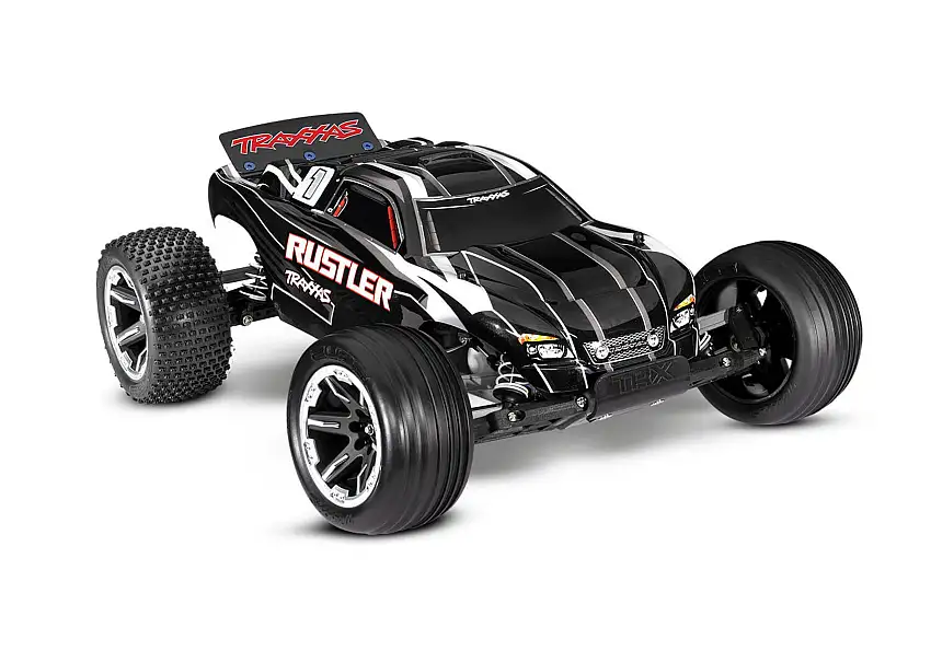 Rustler Stadium Truck w/ TQ 2.4 GHz Radio System (Black)