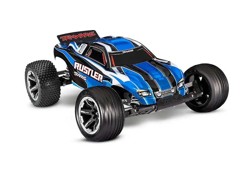 Rustler Stadium Truck w/ TQ 2.4 GHz Radio System (Blue)