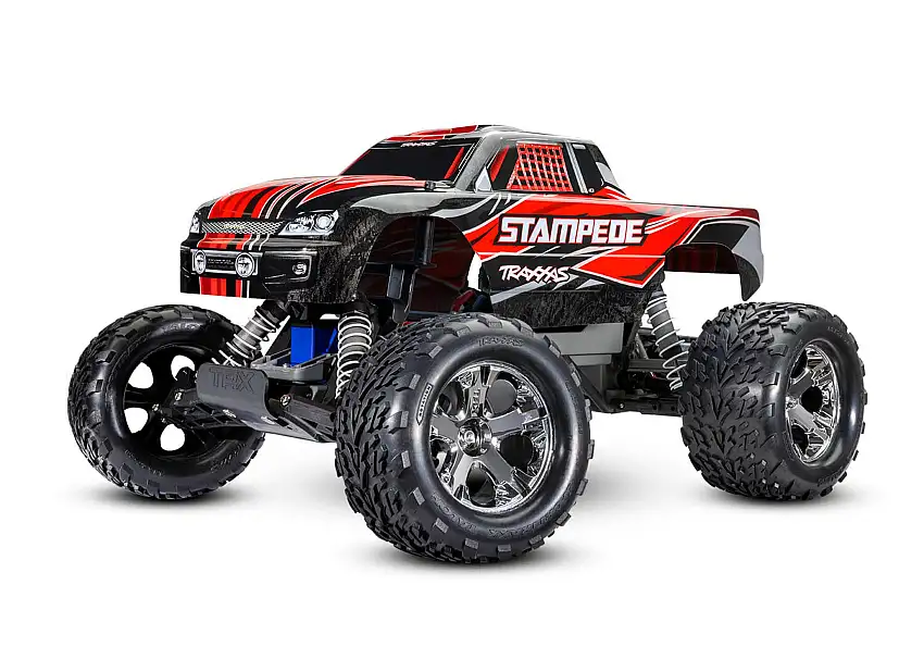 Stampede Monster Truck RTR R/C w/ TQ 2.4GHz Radio System (Red)