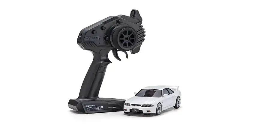MINI-Z AWD Nissan Skyline GT-R V.Spec w/ LED/Gyro Unit (White) RTR R/C