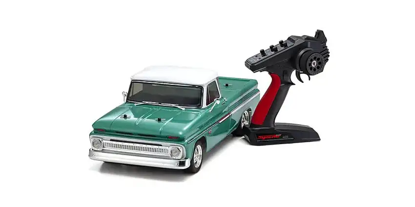 1966 Chevy C10 Fleetside Pickup 4WD FAZER Mk2 FZ02L Series Readyset R/C (Light Green)