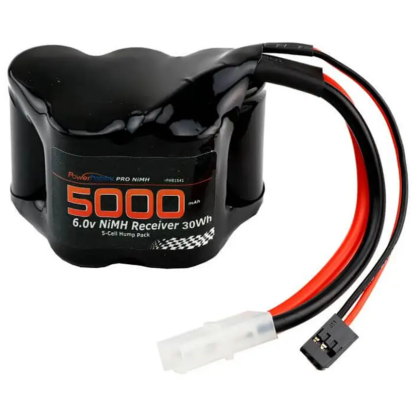 6V 5000mAh 5-Cell Hump Receiver NiMH Battery w/ Tamiya Plug
