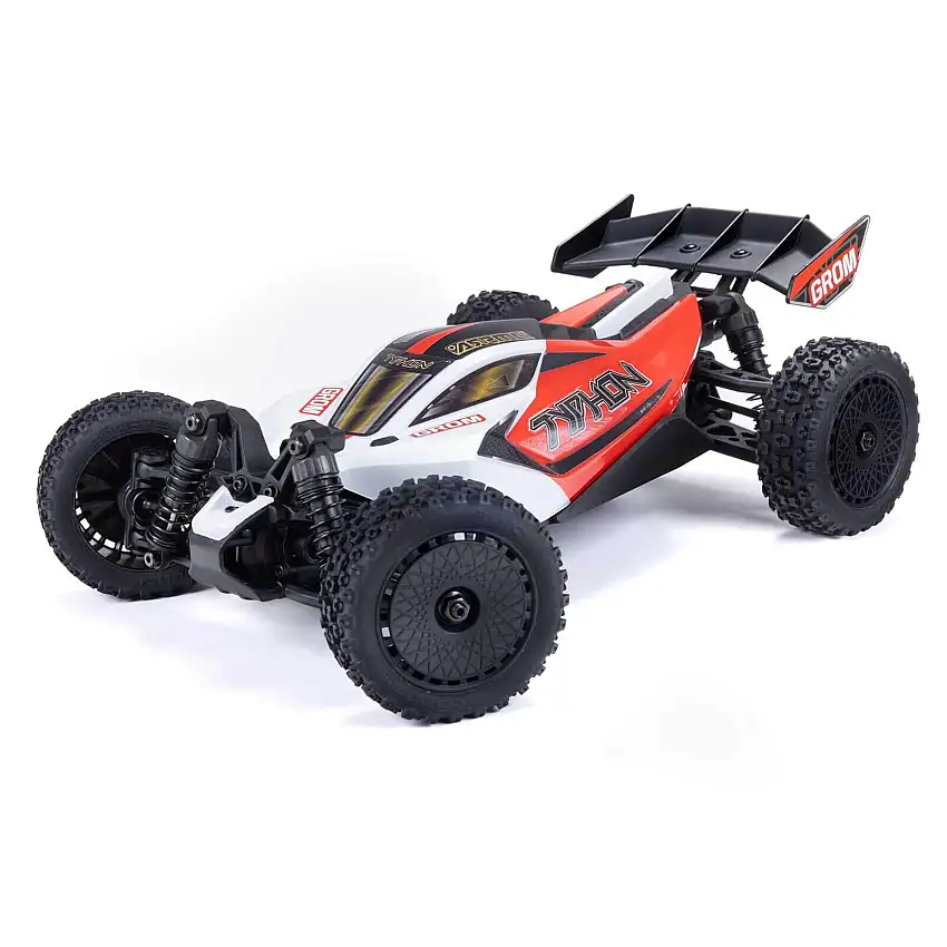 Typhon Grom Mega 380 Brushed 4x4 Small Scale Buggy RTR R/C (Red/White)