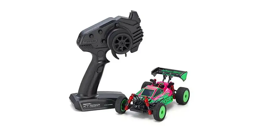 MINI-Z Buggy Readyset Inferno MP9 TKI R/C (Pink/Green)